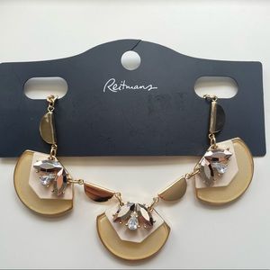 Gold statement necklace